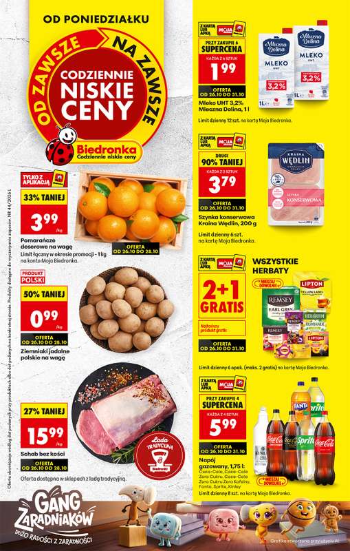 Biedronka - gazetka promocyjna Od poniedziałku, Z ladą tradycyjną od poniedziałku 26.10 do soboty 31.10