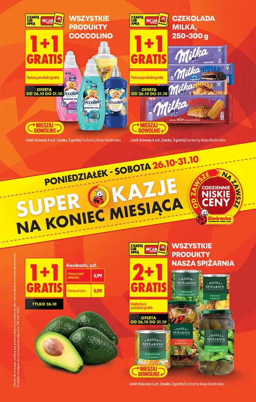 Biedronka - gazetka promocyjna Super okazje na koniec miesiąca  