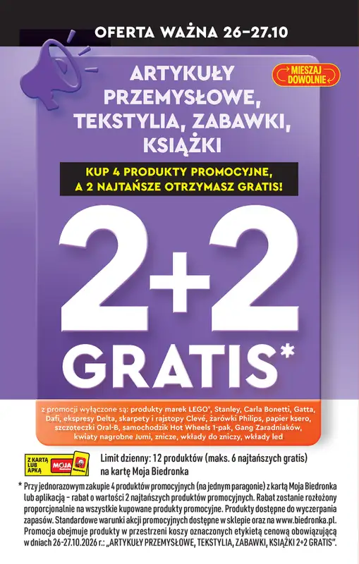 Biedronka - gazetka promocyjna Super okazje na koniec miesiąca od poniedziałku 26.10 do soboty 31.10 - strona 4