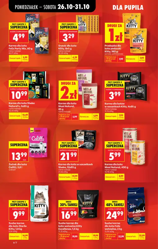 Biedronka - gazetka promocyjna Super okazje na koniec miesiąca od poniedziałku 26.10 do soboty 31.10 - strona 6