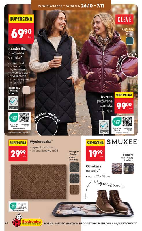 Biedronka - gazetka promocyjna Hity i inspiracje, od 24.10 od soboty 24.10 do wtorku 10.11 - strona 26