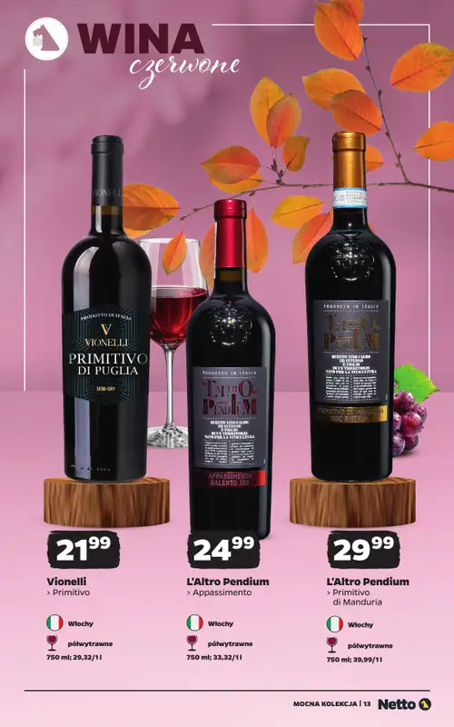 Netto - gazetka promocyjna Mocna Kolekcja - Wina od poniedziałku 26.10 do soboty 07.11 - strona 13