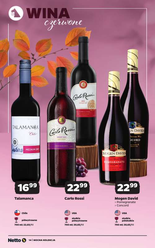 Netto - gazetka promocyjna Mocna Kolekcja - Wina od poniedziałku 26.10 do soboty 07.11 - strona 14
