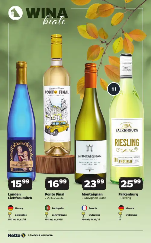 Netto - gazetka promocyjna Mocna Kolekcja - Wina od poniedziałku 26.10 do soboty 07.11 - strona 8