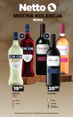 Netto - gazetka promocyjna Mocna Kolekcja - Wina od poniedziałku 26.10 do soboty 07.11
