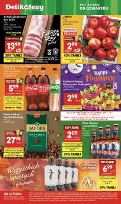 Delikatesy Centrum - gazetka promocyjna Gazetka od czwartku 29.10 do środy 04.11