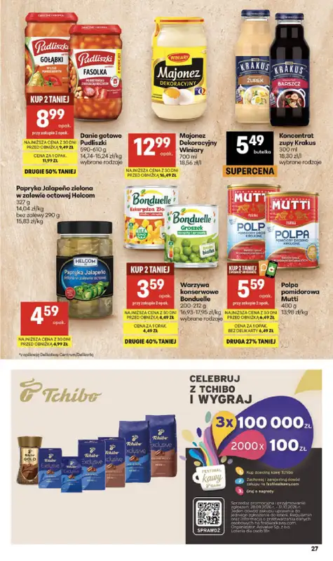 Delikatesy Centrum - gazetka promocyjna Gazetka od czwartku 29.10 do środy 04.11 - strona 27