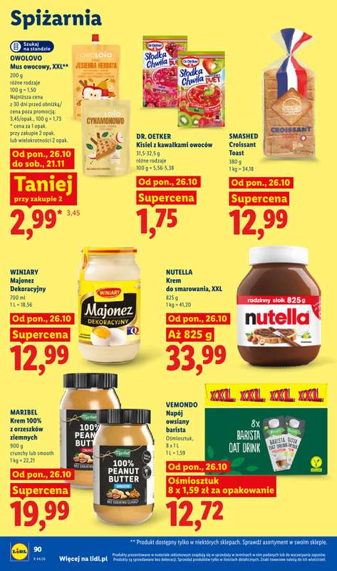 Lidl - gazetka promocyjna Oferta od poniedziałku od poniedziałku 26.10 do środy 28.10 - strona 92