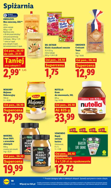 Lidl - gazetka promocyjna Oferta od poniedziałku od poniedziałku 26.10 do środy 28.10 - strona 92
