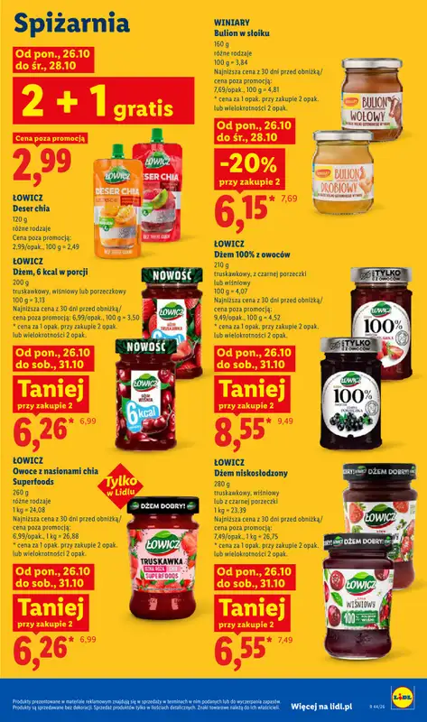 Lidl - gazetka promocyjna Oferta od poniedziałku od poniedziałku 26.10 do środy 28.10 - strona 93
