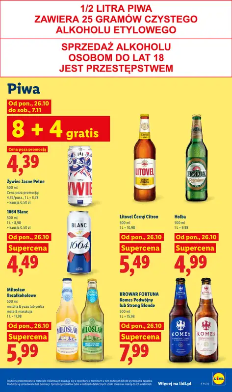 Lidl - gazetka promocyjna Oferta od poniedziałku od poniedziałku 26.10 do środy 28.10 - strona 89