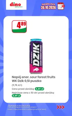 Dino - gazetka promocyjna Specjalna oferta na 26.10.2026 - promocje spoza gazetki od poniedziałku 26.10 do poniedziałku 26.10 - strona 8