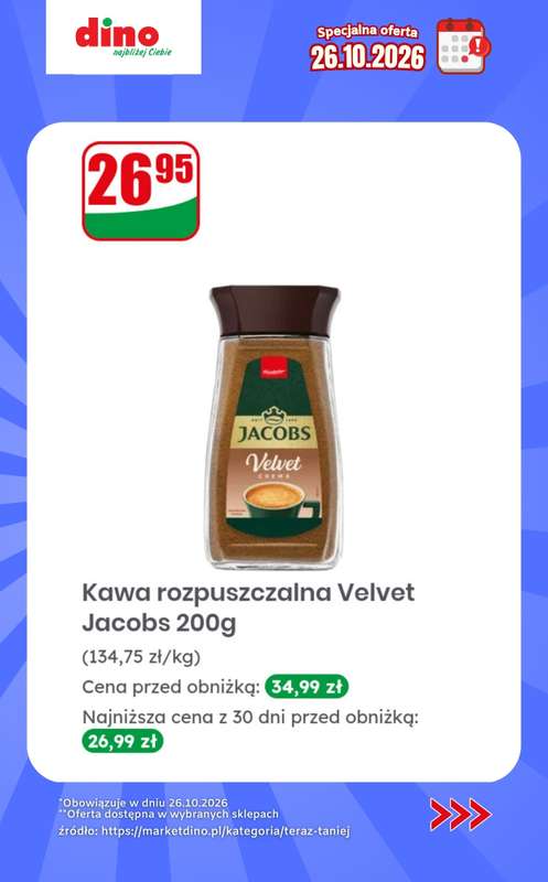 Dino - gazetka promocyjna Specjalna oferta na 26.10.2026 - promocje spoza gazetki od poniedziałku 26.10 do poniedziałku 26.10 - strona 7