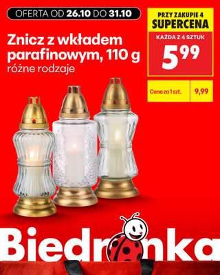 Biedronka - gazetka promocyjna Biedronkowe oszczędności od poniedziałku od poniedziałku 26.10 do środy 28.10 - strona 6