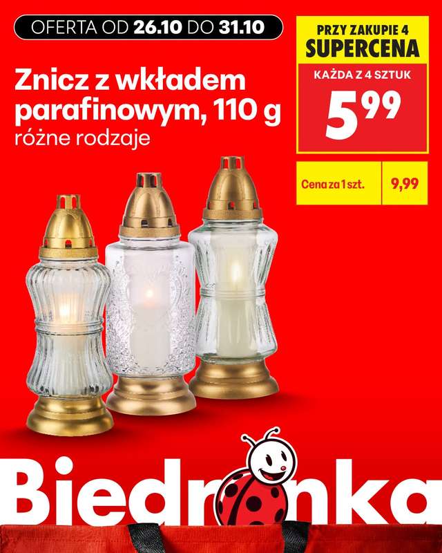 Biedronka - gazetka promocyjna Biedronkowe oszczędności od poniedziałku od poniedziałku 26.10 do środy 28.10 - strona 6
