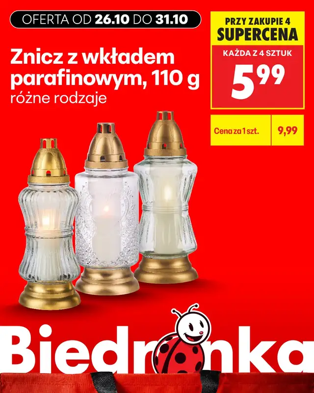 Biedronka - gazetka promocyjna Biedronkowe oszczędności od poniedziałku od poniedziałku 26.10 do środy 28.10 - strona 6