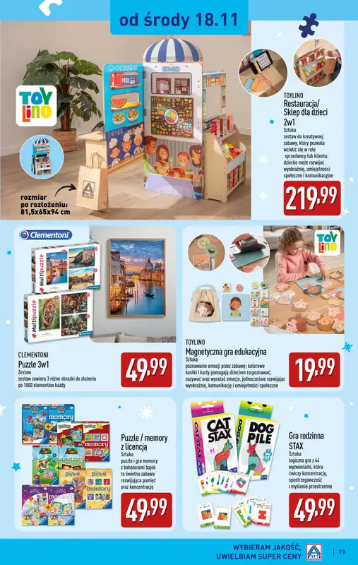 Aldi - gazetka promocyjna Zabawki dla każdego w super cenach! od soboty 31.10 do czwartku 31.12 - strona 19