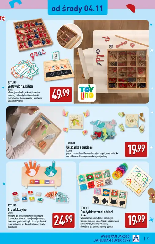 Aldi - gazetka promocyjna Zabawki dla każdego w super cenach! od soboty 31.10 do czwartku 31.12 - strona 13