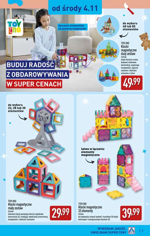 Aldi - gazetka promocyjna Zabawki dla każdego w super cenach! od soboty 31.10 do czwartku 31.12 - strona 5