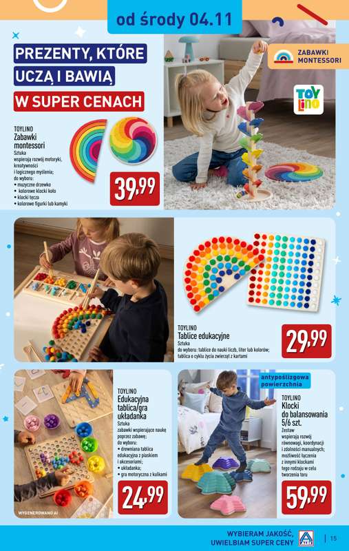 Aldi - gazetka promocyjna Zabawki dla każdego w super cenach! od soboty 31.10 do czwartku 31.12 - strona 15
