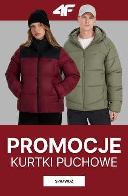 4F - gazetka promocyjna PROMOCJE: Kurtki puchowe od poniedziałku 26.10 