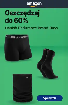 Amazon - gazetka promocyjna Do -60% Danish Endurance Brand Days od poniedziałku 26.10 