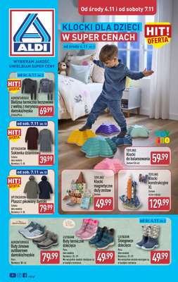 Aldi - gazetka promocyjna Klocki dla dzieci w super cenach! od środy 04.11 do soboty 07.11