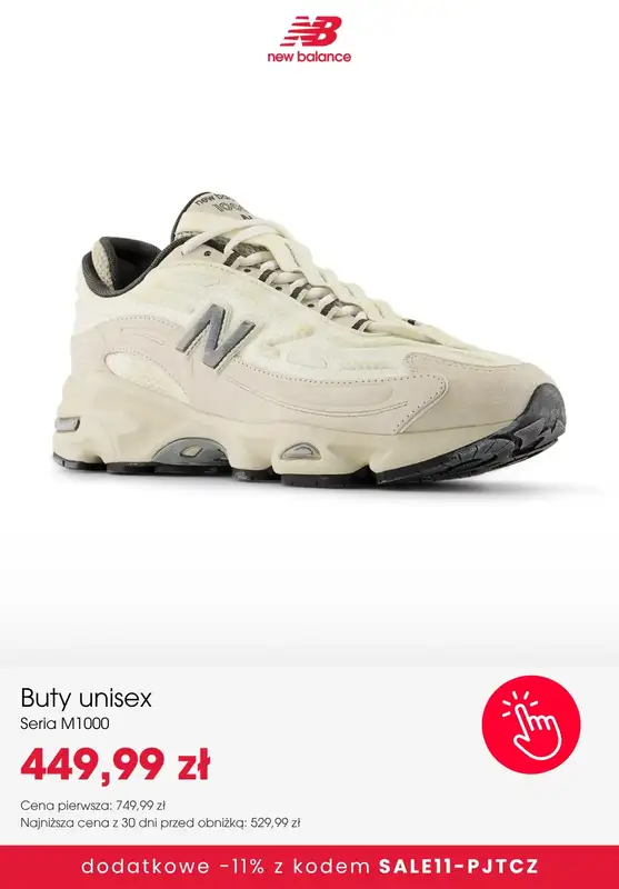 New Balance - gazetka promocyjna Extra  -11% na SALE z kodem od poniedziałku 26.10 do niedzieli 01.11 - strona 8