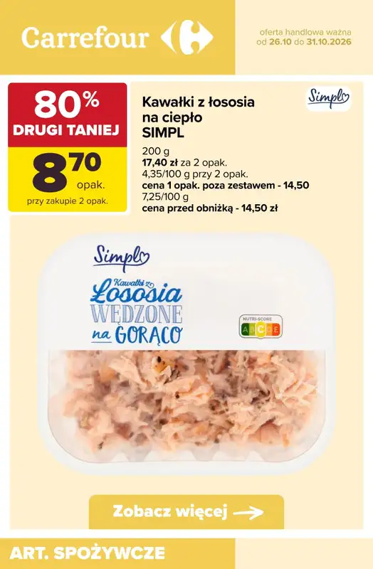 Carrefour - gazetka promocyjna -80% taniej na drugi produkt od wtorku 27.10 do soboty 31.10 - strona 3