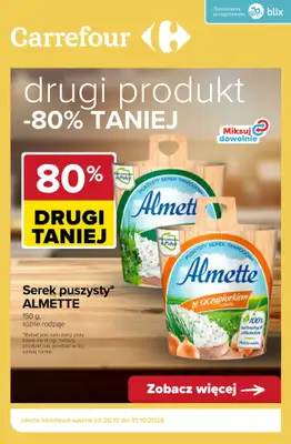 Carrefour - gazetka promocyjna -80% taniej na drugi produkt od wtorku 27.10 do soboty 31.10