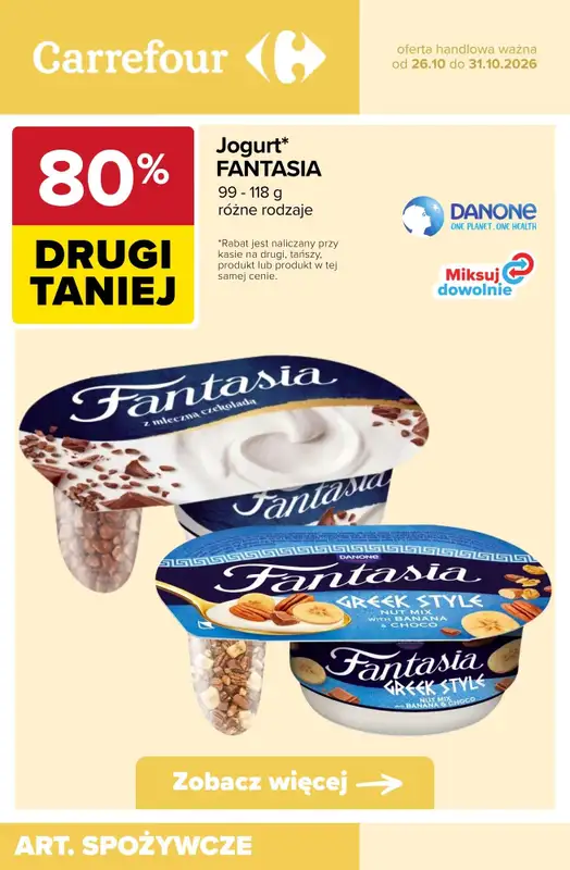 Carrefour - gazetka promocyjna -80% taniej na drugi produkt od wtorku 27.10 do soboty 31.10 - strona 5