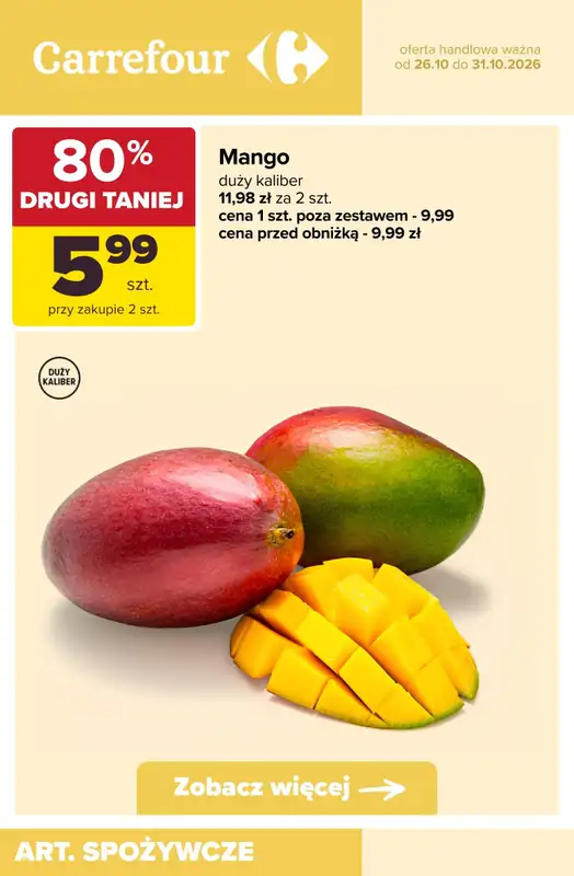 Carrefour - gazetka promocyjna -80% taniej na drugi produkt od wtorku 27.10 do soboty 31.10 - strona 2