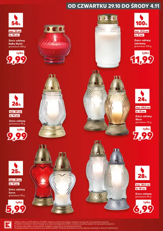 Kaufland - gazetka promocyjna Oferta Kaufland - Znicze   - strona 3
