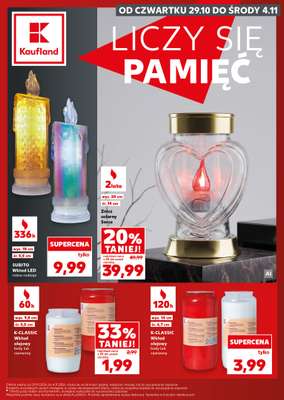 Kaufland - gazetka promocyjna Oferta Kaufland - Znicze od wtorku 27.10 do środy 04.11