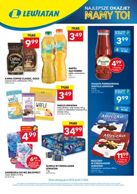 LEWIATAN - gazetka promocyjna MAMY TO w Lewiatanie od czwartku 29.10 do środy 04.11