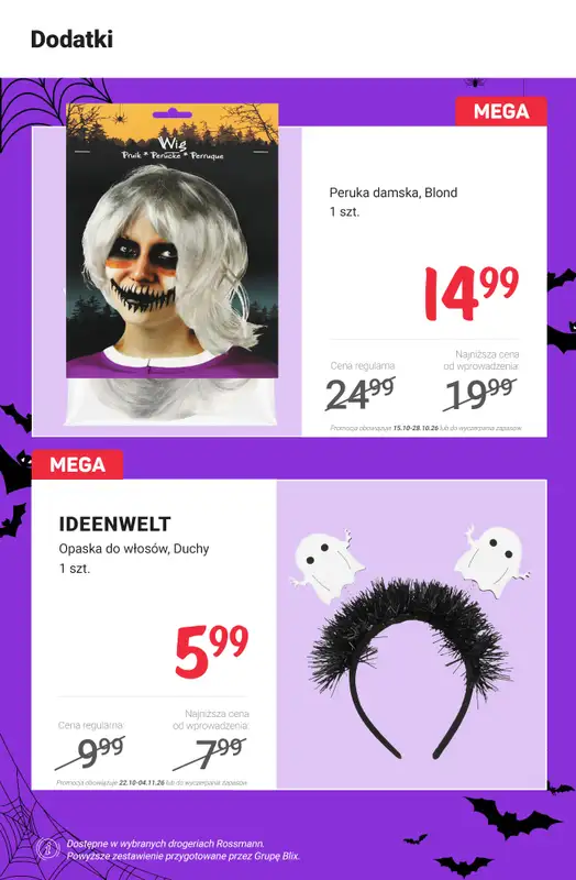 Rossmann - gazetka promocyjna Okazje na Halloween od poniedziałku 26.10 do środy 28.10 - strona 9