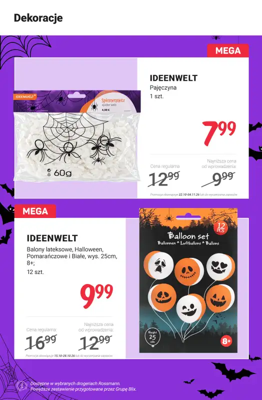 Rossmann - gazetka promocyjna Okazje na Halloween od poniedziałku 26.10 do środy 28.10 - strona 8