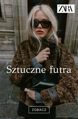 Zara - gazetka promocyjna Kurtki z sztucznym futrem od poniedziałku 26.10 