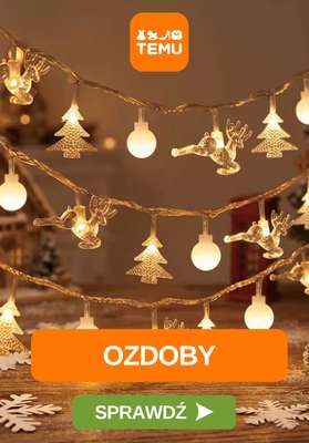 Temu - gazetka promocyjna Świąteczne ozdoby od poniedziałku 26.10 