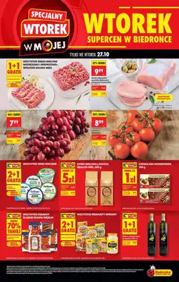 Biedronka - gazetka promocyjna Wtorek supercen od wtorku 27.10 do wtorku 27.10