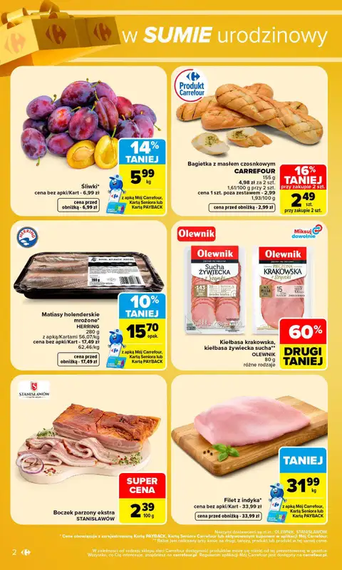 Carrefour - gazetka promocyjna W sumie urodzinowy weekend okazji od czwartku 29.10 do soboty 31.10 - strona 2