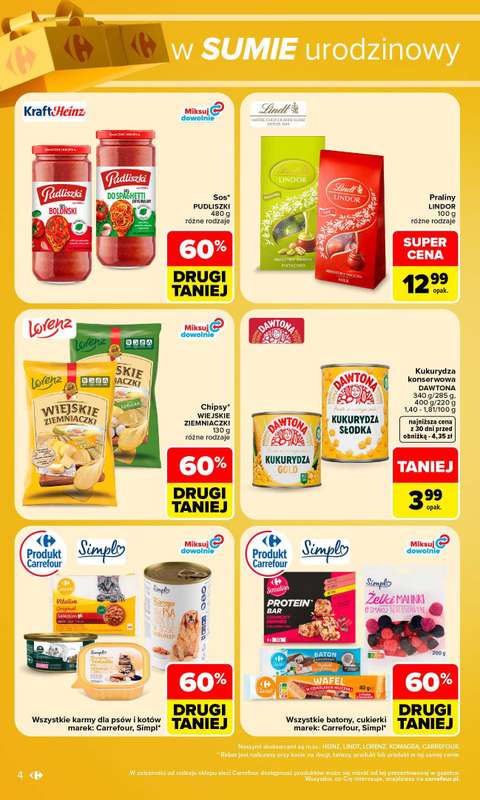 Carrefour - gazetka promocyjna W sumie urodzinowy weekend okazji od czwartku 29.10 do soboty 31.10 - strona 4