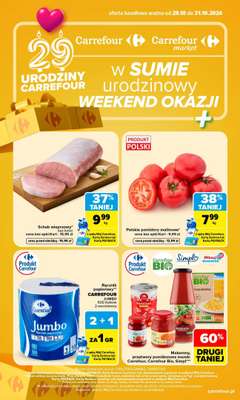 Carrefour Market - gazetka promocyjna W sumie urodzinowy weekend okazji od czwartku 29.10 do soboty 31.10