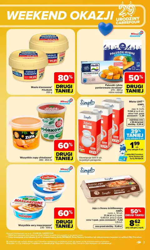 Carrefour Market - gazetka promocyjna W sumie urodzinowy weekend okazji   - strona 3