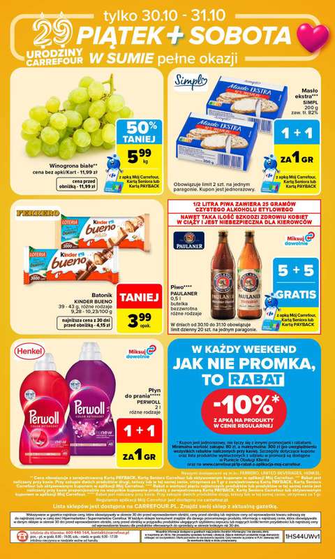 Carrefour Market - gazetka promocyjna W sumie urodzinowy weekend okazji od czwartku 29.10 do soboty 31.10 - strona 8