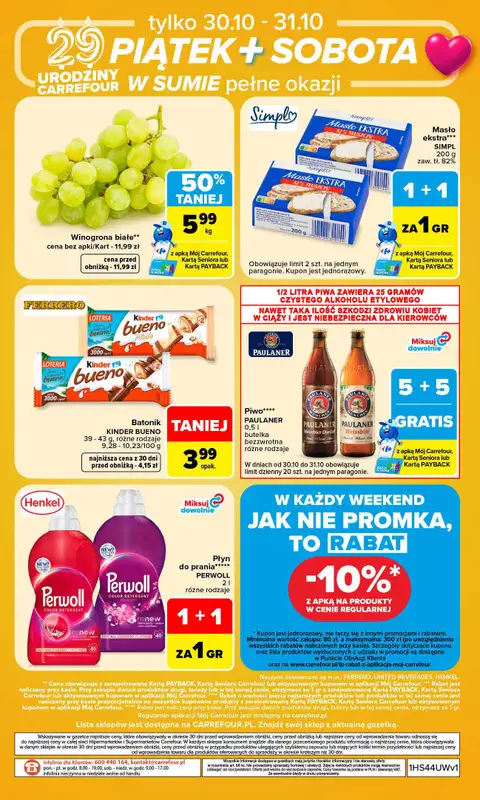 Carrefour Market - gazetka promocyjna W sumie urodzinowy weekend okazji od czwartku 29.10 do soboty 31.10 - strona 8