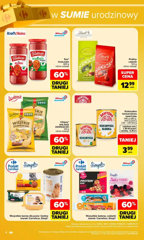 Carrefour Market - gazetka promocyjna W sumie urodzinowy weekend okazji od czwartku 29.10 do soboty 31.10 - strona 4