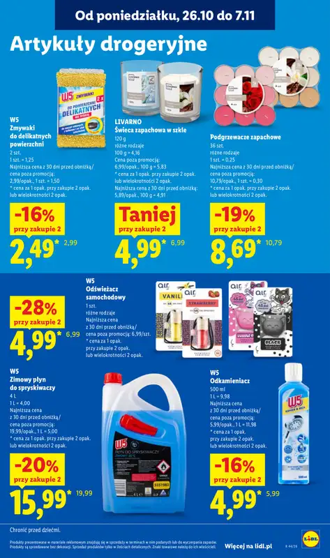 Lidl - gazetka promocyjna Oferta od poniedziałku od poniedziałku 26.10 do środy 28.10 - strona 103