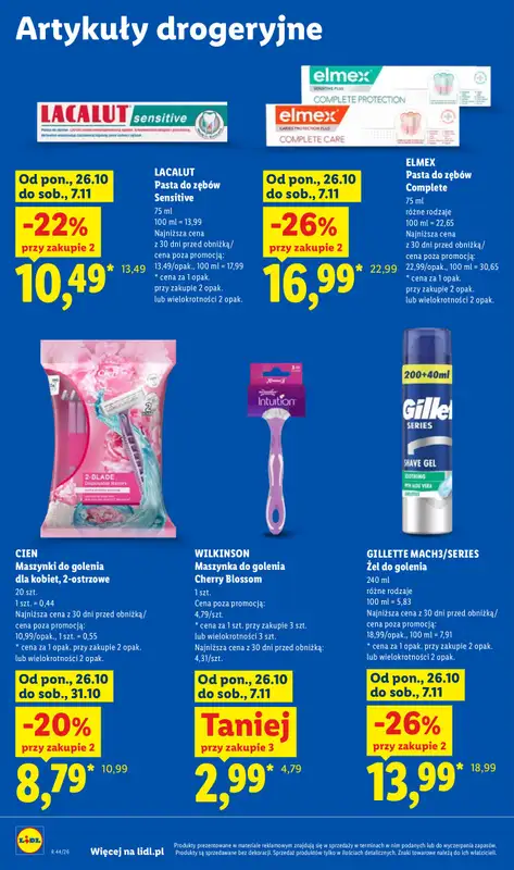 Lidl - gazetka promocyjna Oferta od poniedziałku od poniedziałku 26.10 do środy 28.10 - strona 100