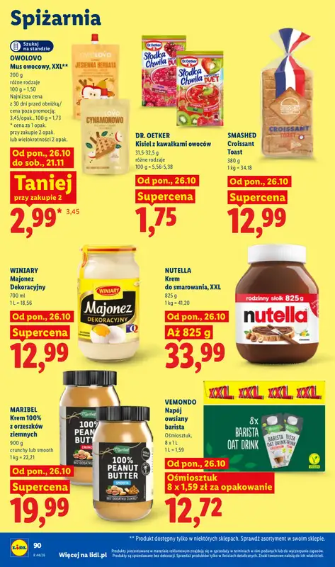 Lidl - gazetka promocyjna Oferta od poniedziałku od poniedziałku 26.10 do środy 28.10 - strona 92